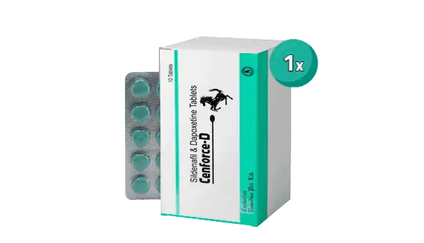 Verpakking Cenforce-D, een soort kamagra, die men kan bestellen in tabletvorm