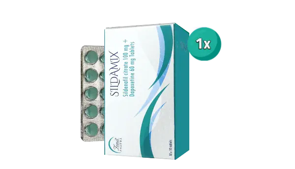 Sildamix, een soort kamagra, te bestellen in een doosje met blauwe pillen